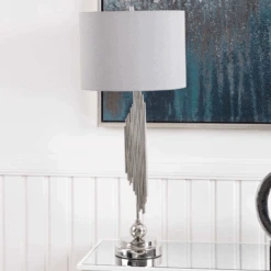 Cohen Chrome Table Lamp With Grey Shade 10 Cohen Chrome Table Lamp With Grey Shade -Taskers Sale Shop 60014164 LINAEU BT680 00 SLK CHGYCOHENCHROMETABLELAMPWITHGREYSHADE83CM