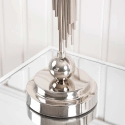 Cohen Chrome Table Lamp With Grey Shade 12 Cohen Chrome Table Lamp With Grey Shade -Taskers Sale Shop 60014164 LINAEU BT680 00 SLK CHGYCOHENCHROMETABLELAMPWITHGREYSHADE83CM2