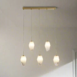 Verona 5 Light Bar Pendant Light - Gold