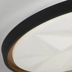 Novara Flush Ceiling Light - Black & Gold -Taskers Sale Shop 60014298 2