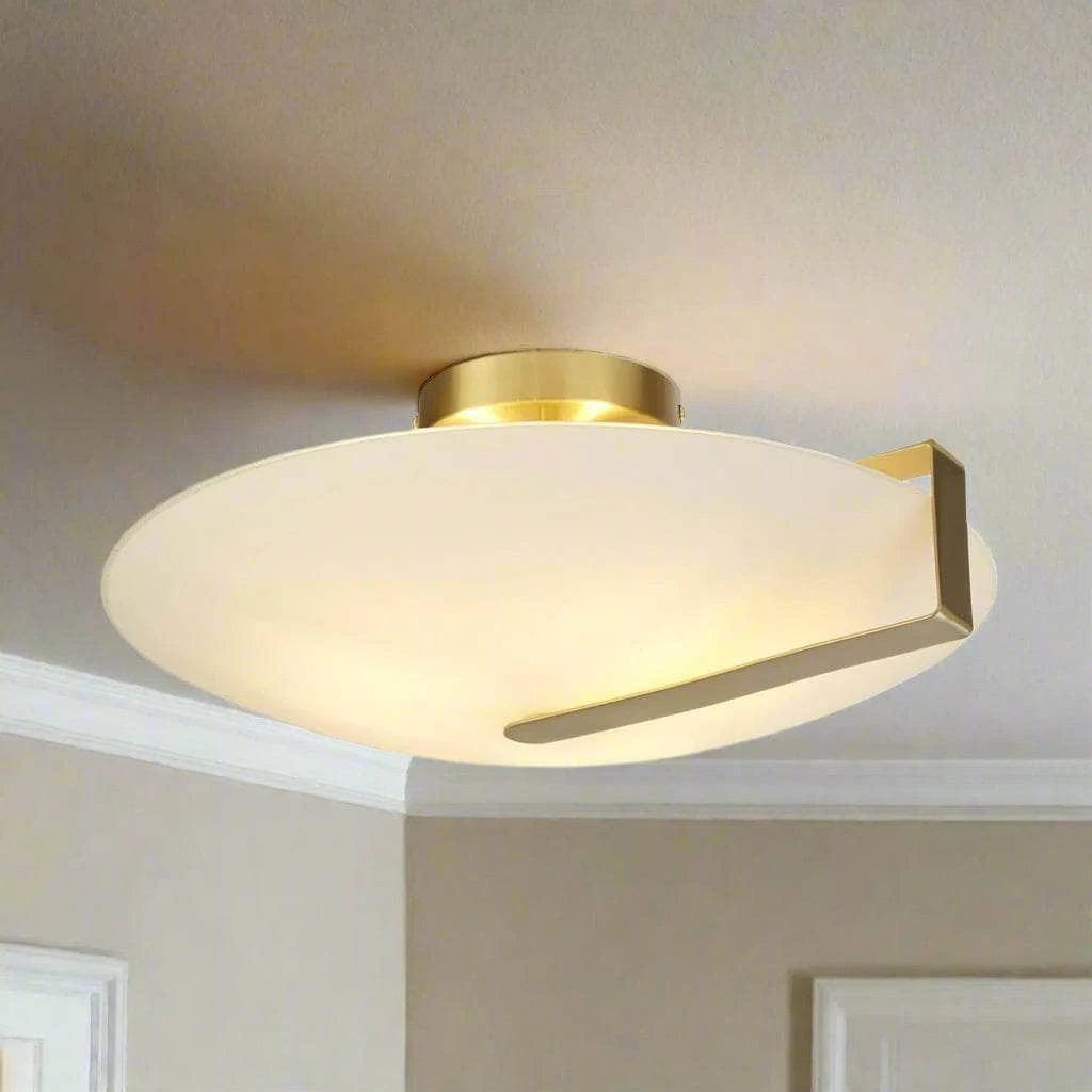 Parma Flush Ceiling Light - Gold 3 Parma Flush Ceiling Light - Gold