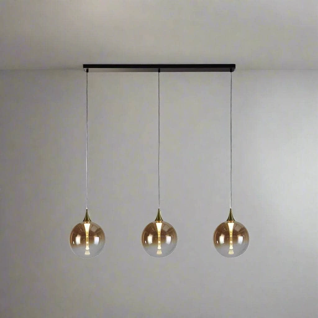 Livorno 3 Light Pendant Light - Black & Gold 3 Livorno 3 Light Pendant Light - Black & Gold