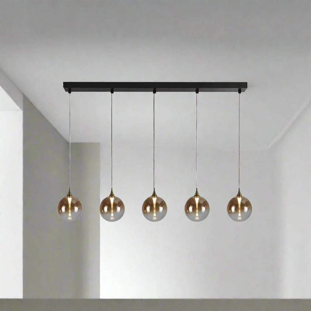 Livorno 5 Light Pendant Light - Black & Gold 3 Livorno 5 Light Pendant Light - Black & Gold