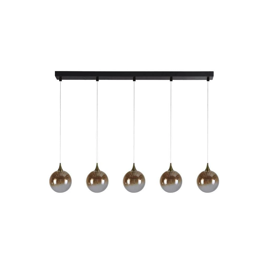 Livorno 5 Light Pendant Light - Black & Gold 5 Livorno 5 Light Pendant Light - Black & Gold - Image 3