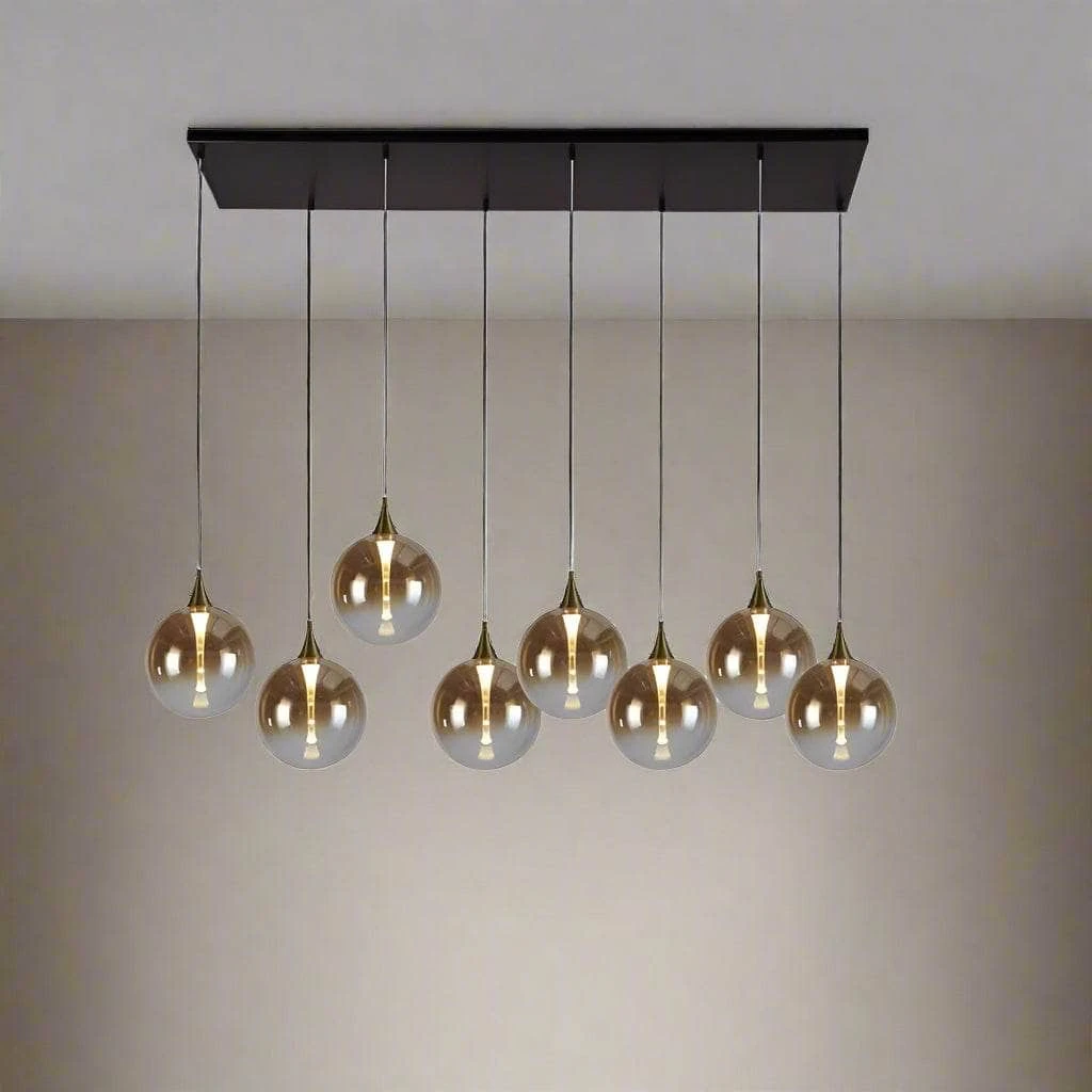 Livorno 8 Light Pendant Light - Black & Gold 3 Livorno 8 Light Pendant Light - Black & Gold