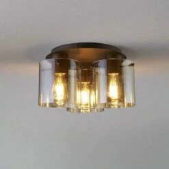 Ferrara 3 Light Ceiling Light - Mocha