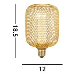 Gold Mesh Drum Lamp - 18.5cm -Taskers Sale Shop 60014343 4