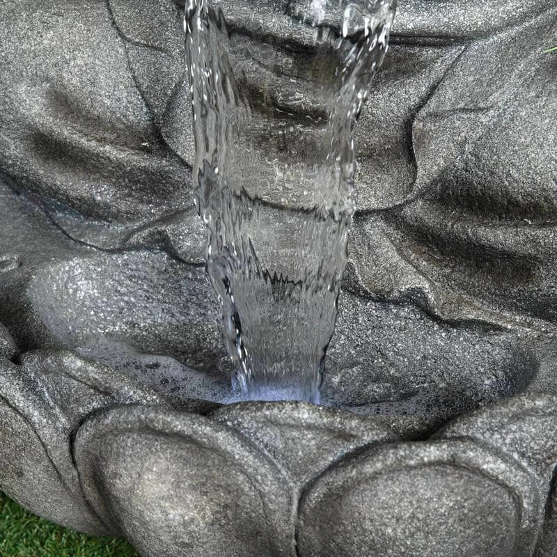 Sitting Buddha Water Feature - Grey/Black 5 Sitting Buddha Water Feature - Grey/Black - Image 3
