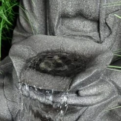 Sitting Buddha Water Feature - Grey/Black 9 Sitting Buddha Water Feature - Grey/Black -Taskers Sale Shop 60014439 3