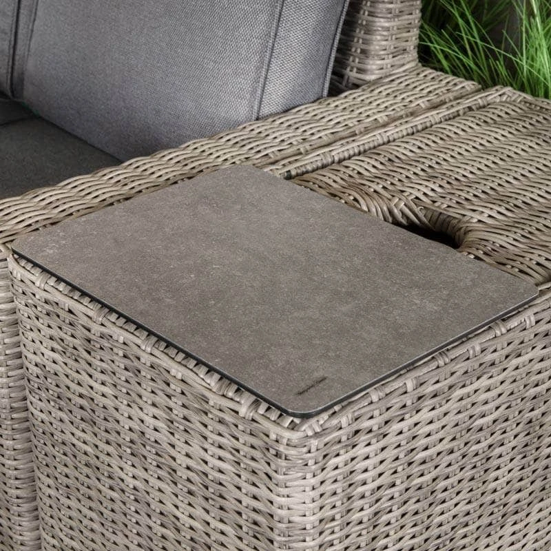 Alba XL Lounge Set With Firepit - Grey 9 Alba XL Lounge Set With Firepit - Grey - Image 7