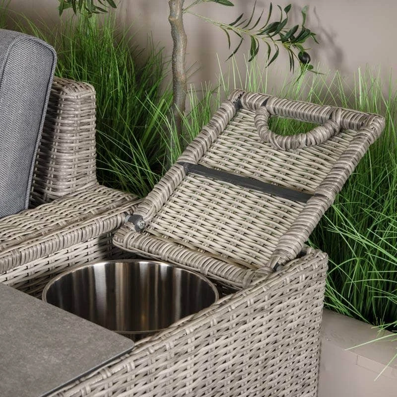 Alba XL Lounge Set With Firepit - Grey 10 Alba XL Lounge Set With Firepit - Grey - Image 8