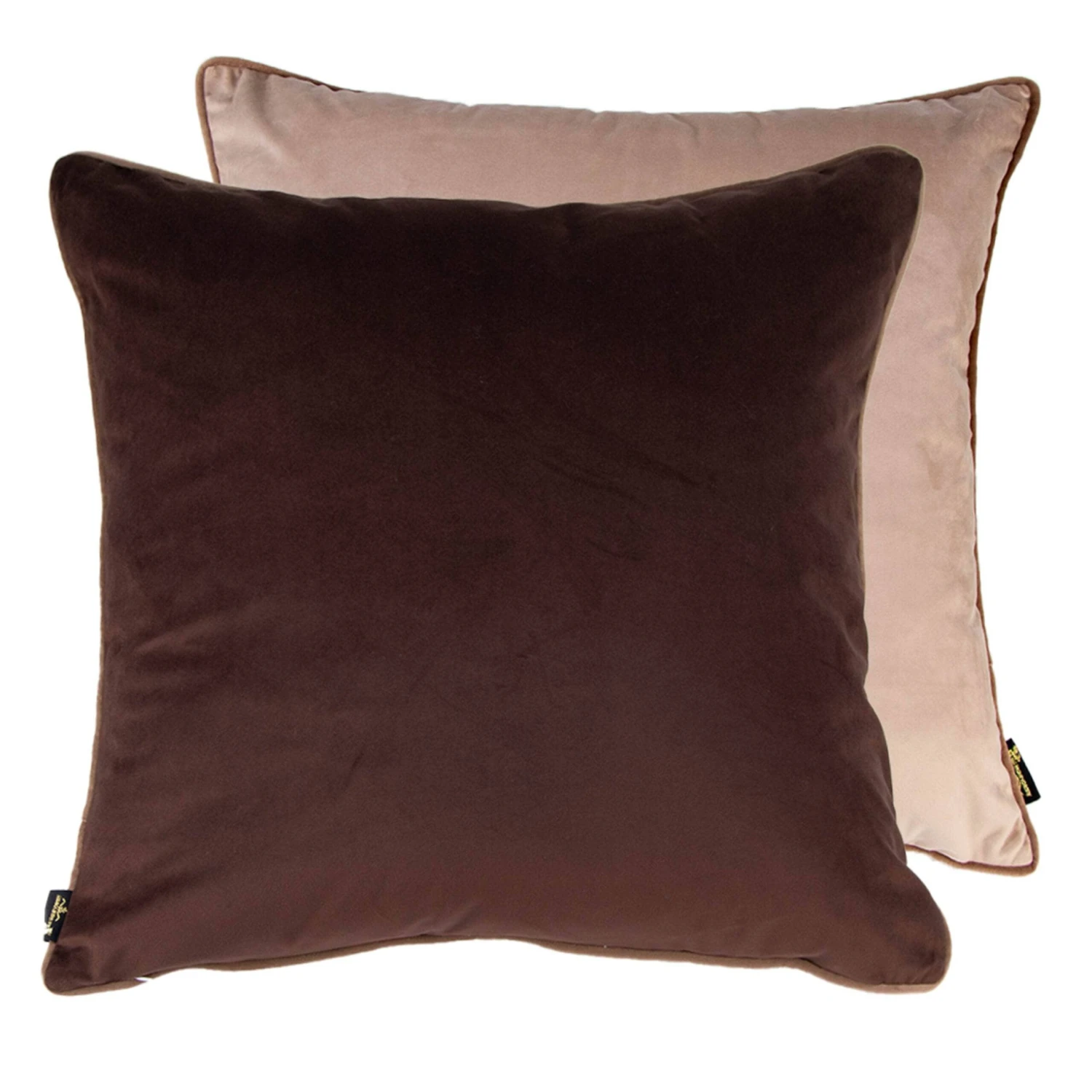 Twofaced Cushion - Chocolate & Taupe 4 Twofaced Cushion - Chocolate & Taupe - Image 2