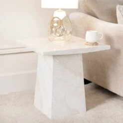 Troy Lamp Table - Taupe