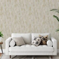 Grandeco Venetian Plain Taupe Wallpaper - A75803