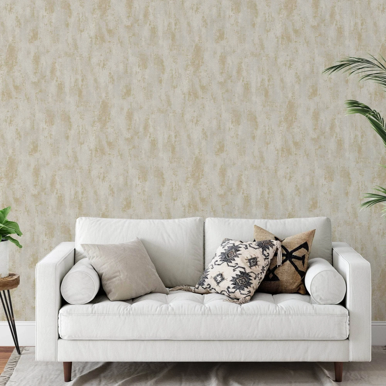 Grandeco Venetian Plain Taupe Wallpaper - A75803 3 Grandeco Venetian Plain Taupe Wallpaper - A75803