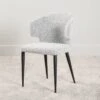 Aimee Boucle Dining Chair - Grey 1 Aimee Boucle Dining Chair - Grey -Taskers Sale Shop Aimee Boucle Dining Chair Grey 1