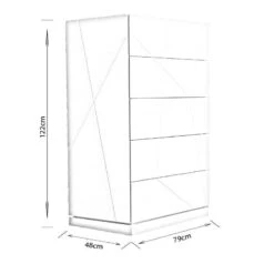 Amalfi 5 Drawer Chest -Taskers Sale Shop Amalfi 5 Drawer Chest 10