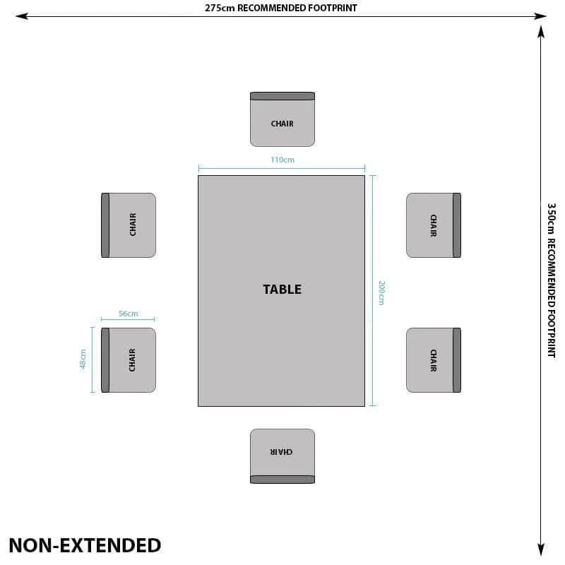Amalfi Extending Table & 6 Dining Chairs 21 Amalfi Extending Table & 6 Dining Chairs - Image 19