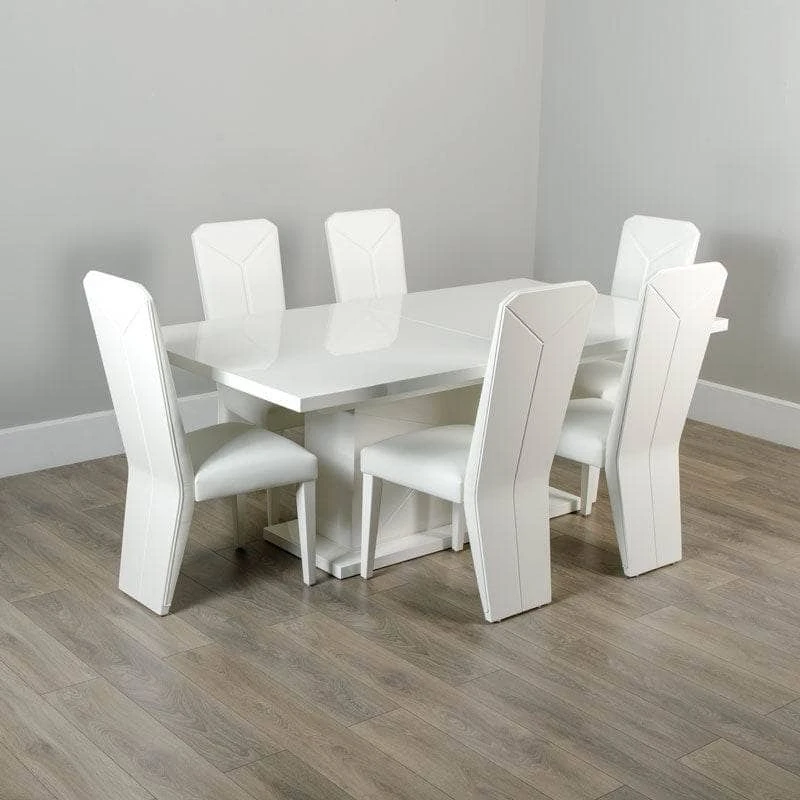 Amalfi Extending Table & 6 Dining Chairs 7 Amalfi Extending Table & 6 Dining Chairs - Image 5