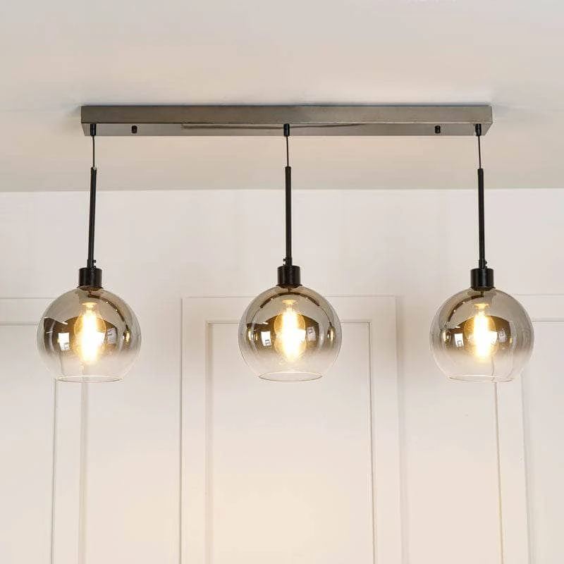 Arkansas 3 Light Pendant Light - Black 6 Arkansas 3 Light Pendant Light - Black - Image 4