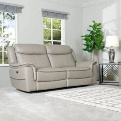 Ascari 3 Seat Power Reclining Sofa - Taupe