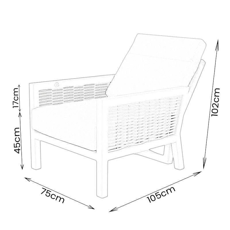 Weatherking Ascot Duo Set With Reclining Armchairs 14 Weatherking Ascot Duo Set With Reclining Armchairs - Image 12