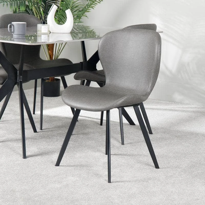 Athena Dining Chair - Grey 4 Athena Dining Chair - Grey - Image 2