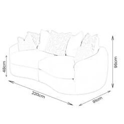Bailey 3 Seater Sofa - Cream 17 Bailey 3 Seater Sofa - Cream -Taskers Sale Shop Bailey 3 Seater Dimensions