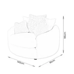 Bailey Swivel Snuggler - Cream 17 Bailey Swivel Snuggler - Cream -Taskers Sale Shop Bailey Snuggler Dimensions
