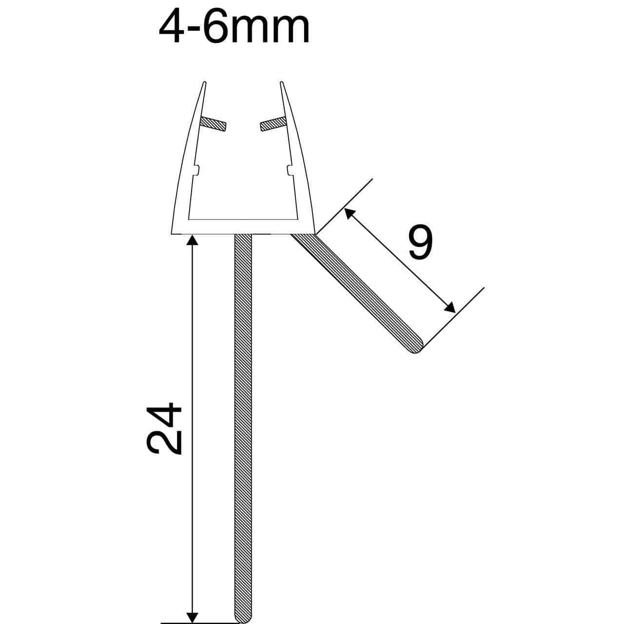 Bath Seal - 6mm 4 Bath Seal - 6mm - Image 2