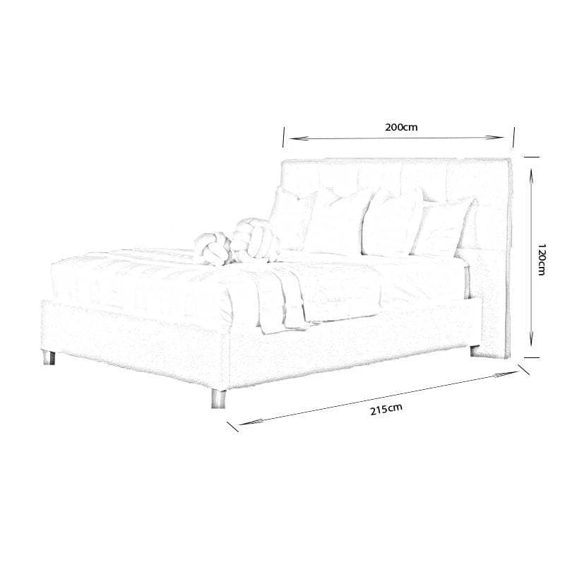 Becky Boucle King Size Bedframe - Off White 12 Becky Boucle King Size Bedframe - Off White - Image 10