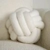 Beige Boucle Knot Ball Cushion - 27cm 2 Beige Boucle Knot Ball Cushion - 27cm -Taskers Sale Shop Beige Boucle Knot Ball Cushion 27cm 1