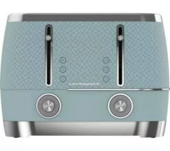 Beko 4 Slice Toaster - Teal & Chrome