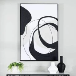 Black Painting On Canvas 1 (17018)