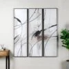 Black Painting On Canvas Trio