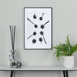 Black Palm Tree Framed Picture