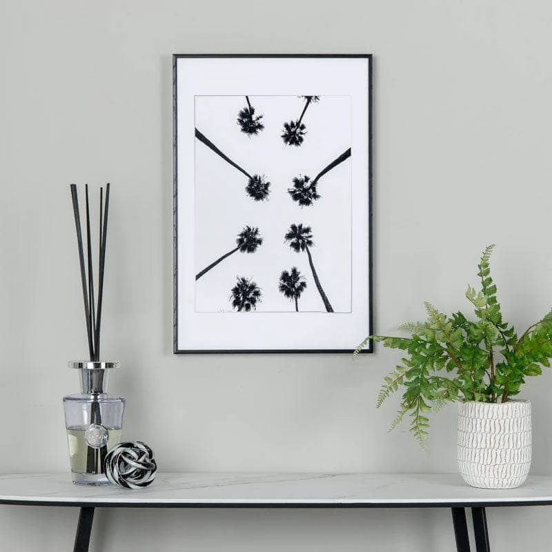 Black Palm Tree Framed Picture 3 Black Palm Tree Framed Picture