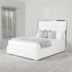 Blanco King Size Bedframe - White -Taskers Sale Shop Blanco King Size Bedframe White 2