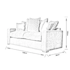 Bruges 3 Seat Sofa - Grey -Taskers Sale Shop Bruges 3 Seater Sofa 8