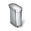 Brushed Steel Slim Pedal Bin - 45L 1 Brushed Steel Slim Pedal Bin - 45L -Taskers Sale Shop Brushed Steel Slim Pedal Bin 45L 1