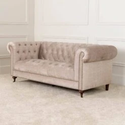 Buckingham 3 Seater Sofa - Taupe 12 Buckingham 3 Seater Sofa - Taupe -Taskers Sale Shop Buckingham 3 Seater Sofa Taupe 1