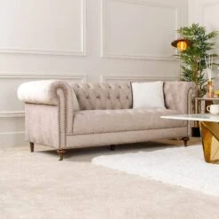 Buckingham 3 Seater Sofa - Taupe