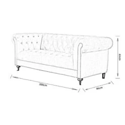 Buckingham 3 Seater Sofa - Taupe 17 Buckingham 3 Seater Sofa - Taupe -Taskers Sale Shop Buckingham 3 Seater Sofa Taupe 6