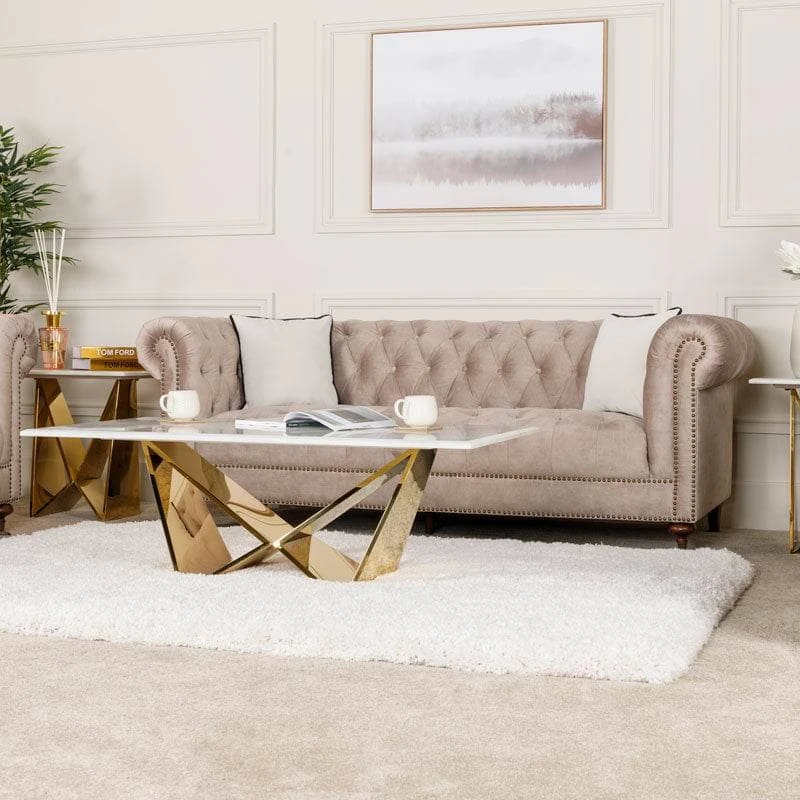 Buckingham 4 Seater Sofa - Taupe 3 Buckingham 4 Seater Sofa - Taupe