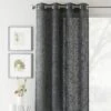 Crete Curtain Panel - Charcoal 1 Crete Curtain Panel - Charcoal -Taskers Sale Shop CRETECHARCOAL