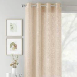 Crete Curtain Panel - Natural