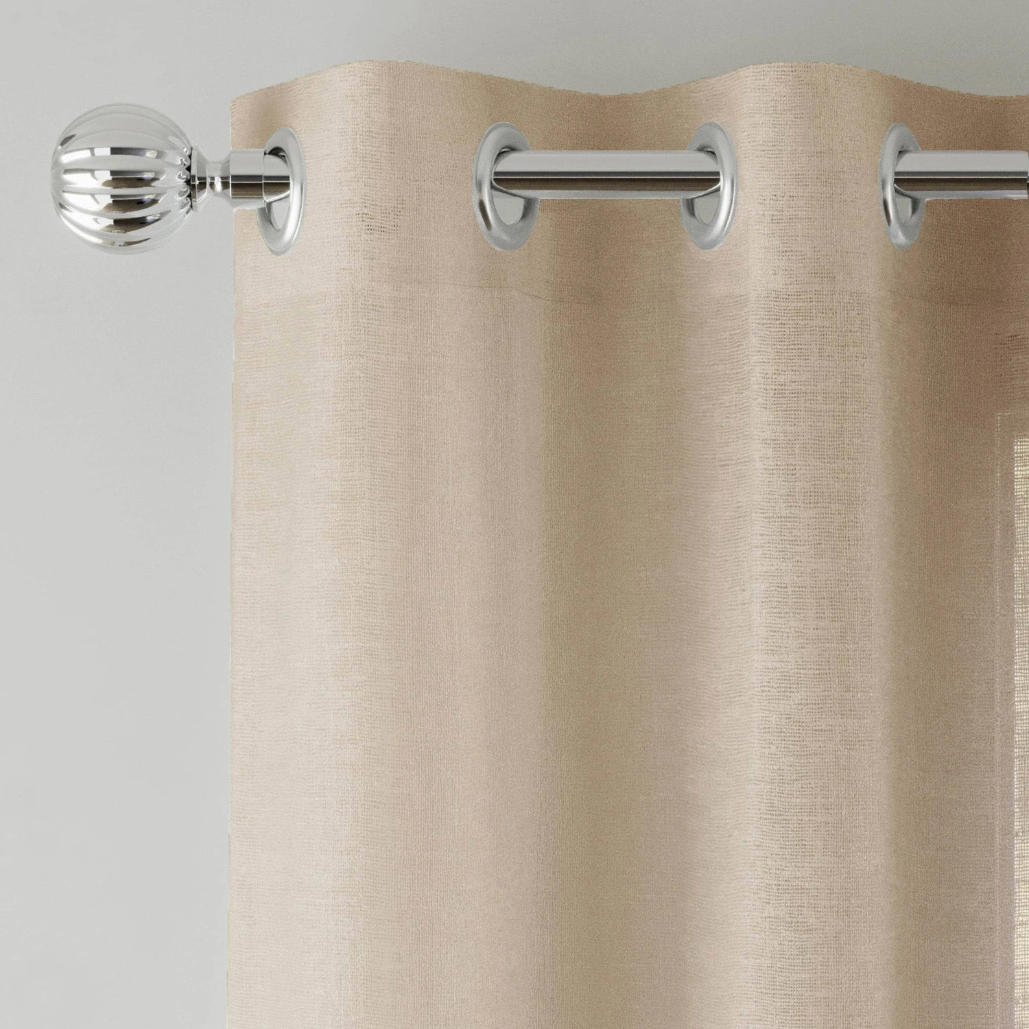 Crete Curtain Panel - Natural 4 Crete Curtain Panel - Natural - Image 2