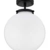 Calais 1 Light Semi-flush Ceiling Light - Matt Black -Taskers Sale Shop Calais 1 Light Semi flush Ceiling Light 1