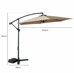 Banana Hanging Umbrella - Ecru -Taskers Sale Shop Capture 1