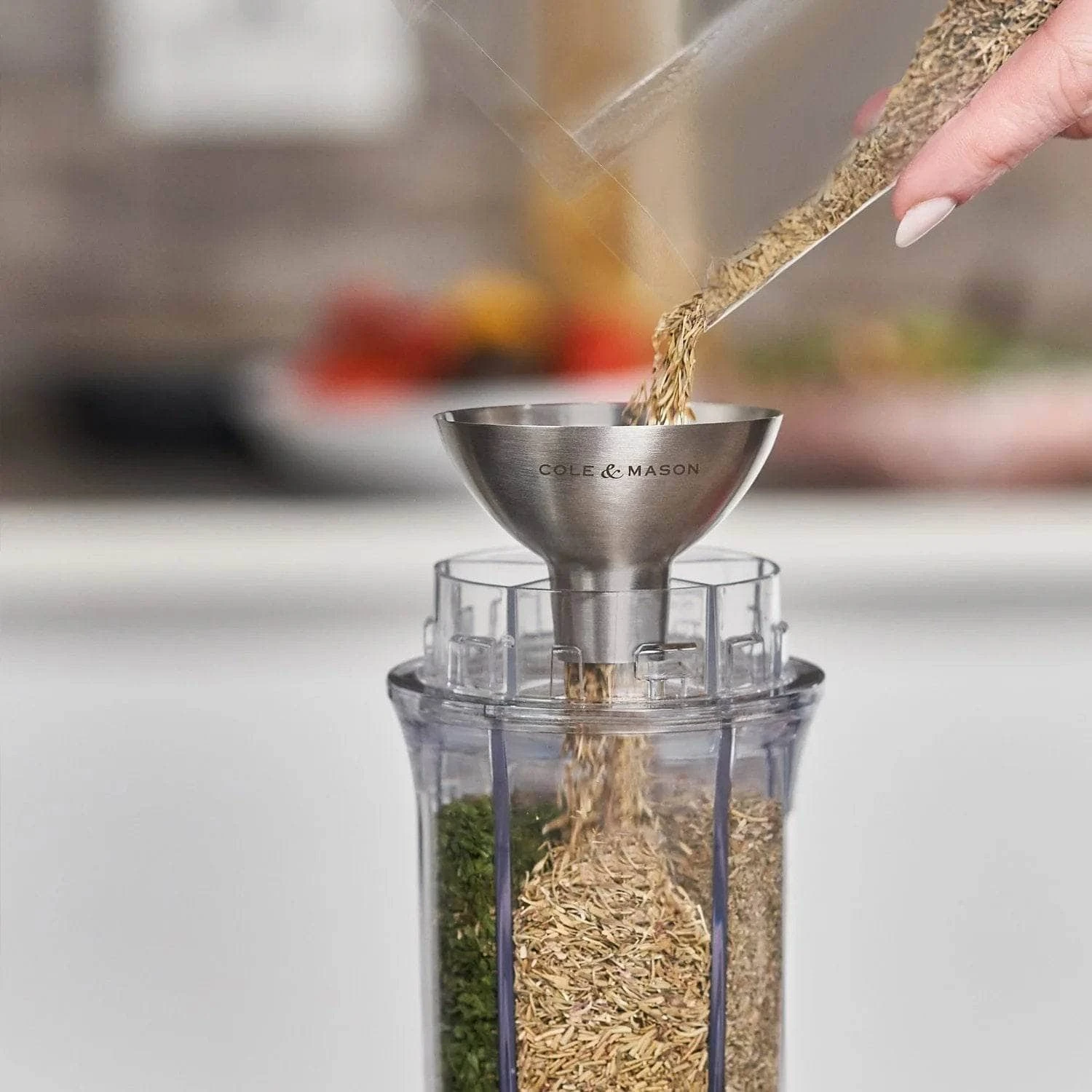 Cole & Mason Stainless Steel Refill Funnel 3 Cole & Mason Stainless Steel Refill Funnel